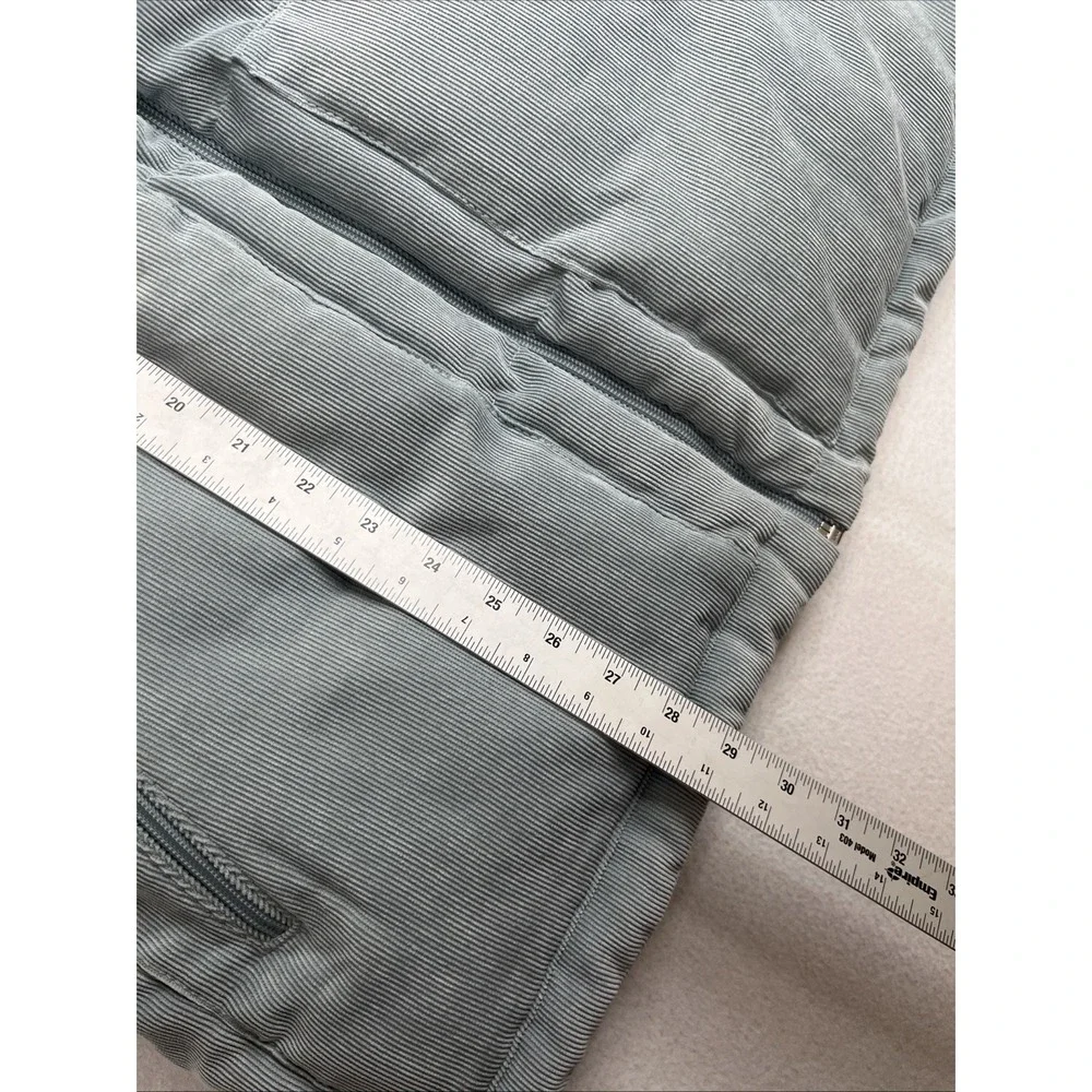 Vineyard Vines Oversized Corduroy Seabrook Puffer Vest Blue Large 20001630-C413